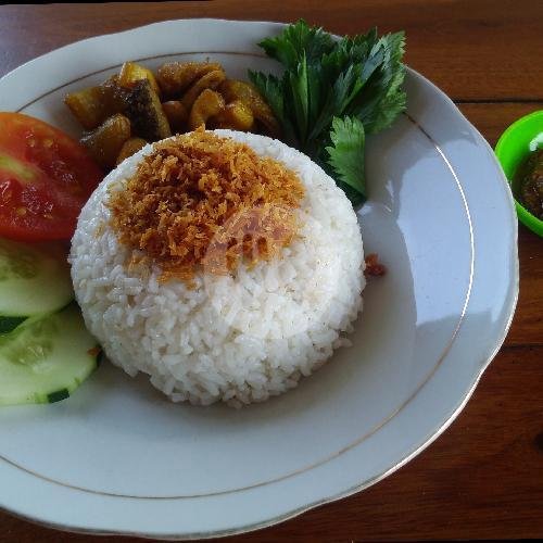 Nasi Pecel Empal menu Kedai Rawon Rahmanda Asli Surabaya, Kasihan