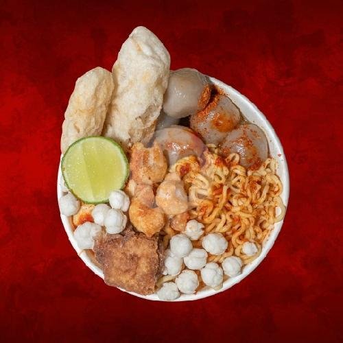 Mamang Kenyang 2 menu Baso Aci Mamang Super Pedas, Kios Taman Pondok Labu