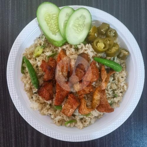 Nasgor Ba Cabe Ijo- Topping Babi Panggang Arak menu Bacuk Sultan Agung (Dulu Dpn Aloy), Sudirman Street-Babi