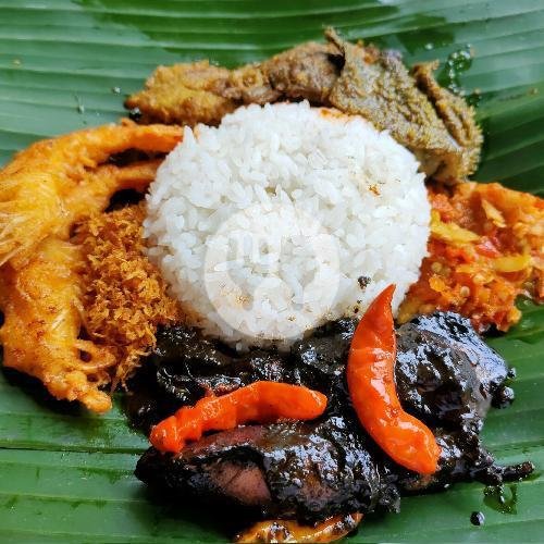 Nasi Campur Madura + Sarden Tongkol menu Dapur Bu Dewi Wiyung, Wiyung Brantas Permai