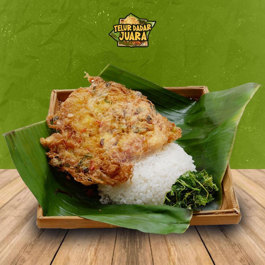 Nasi Telur Dadar Tongkol menu Telur Dadar Juara, Sasak Gantung