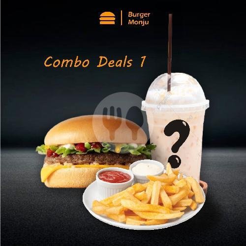 Combo Roti Sosis Monjoe menu Burger Monjoe, Bojong Koneng