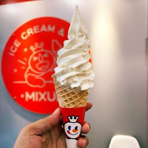 Coconut Jelly Milk Tea Large menu Mixue, Bororbudur Magelang