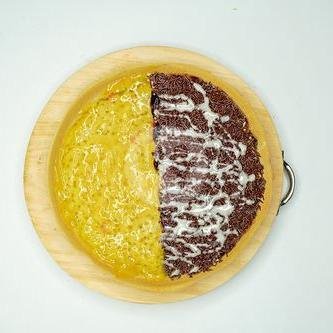 Jagung Coklat Susu menu Martabak Royal Jaya, Sarijadi