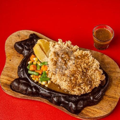 Crispy Sirloin Double menu Nyetik Nyetik and Blend, Elang Raya