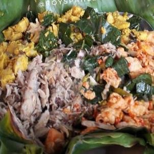Nasi Kepal Tuturaga menu Nasi Bakar Manado NyongNoni, Buduran