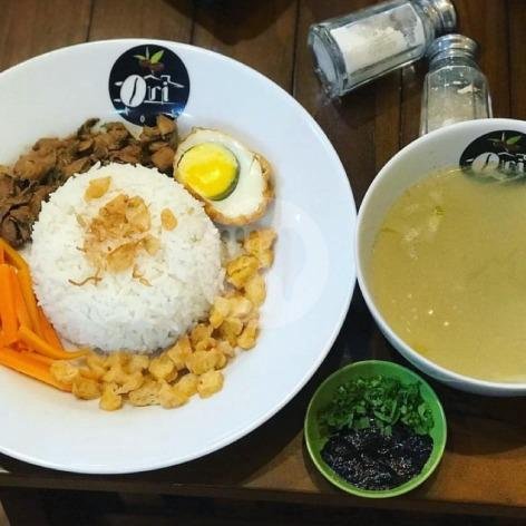 Nasi Empal Kremes/suwir menu Kedai Ori, Ruko San Antonio