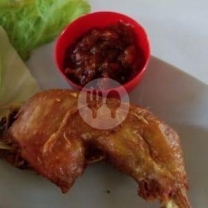 Ayam Bakar + Lalab menu Ayam Geprek Rainbow Linggarjati, Kuningan