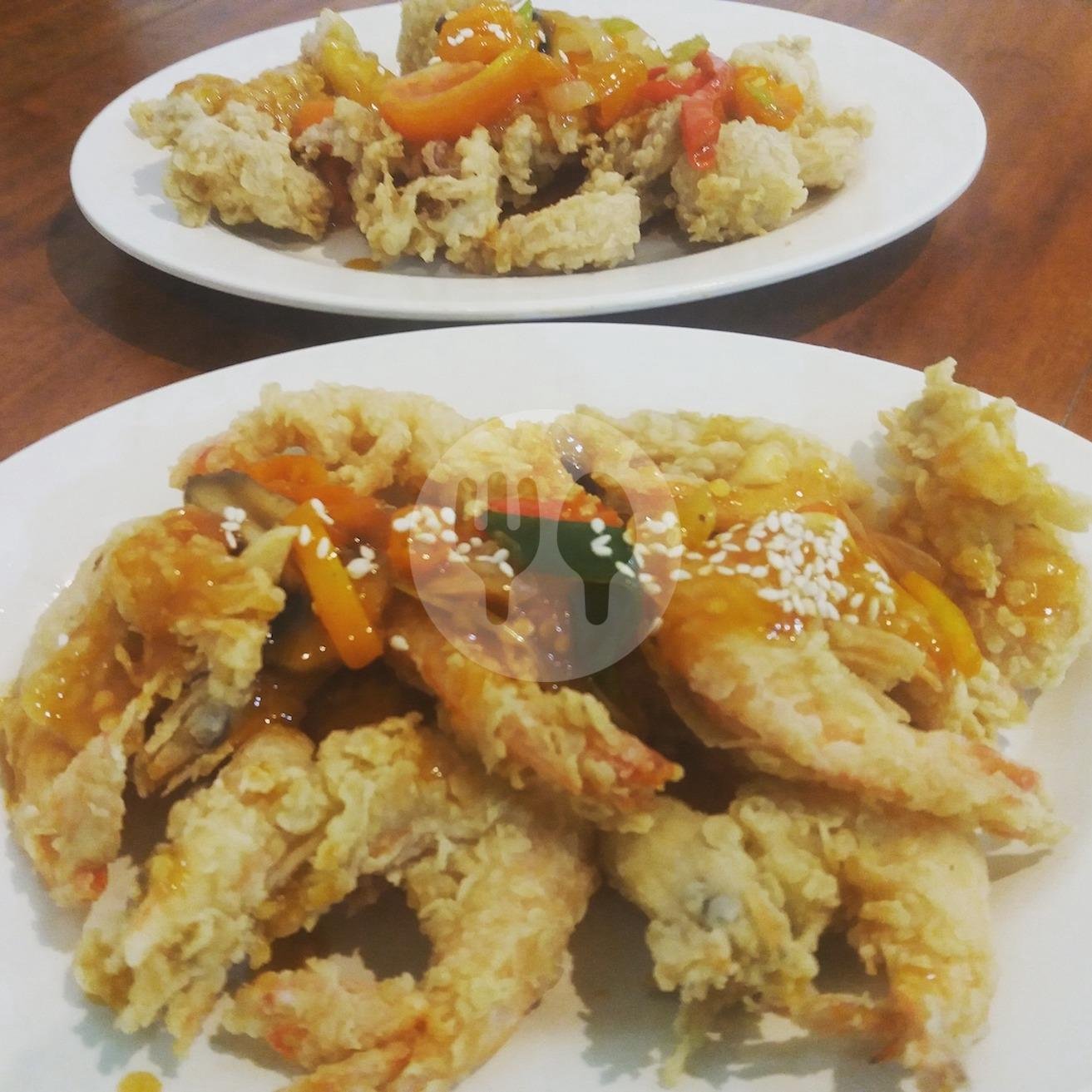 Mix Udang Cumi Crispy menu Nasi Goreng Dan Seafood, Zamzam Medan Seafood