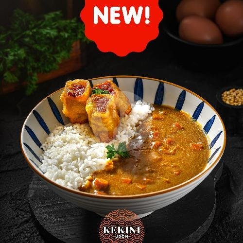 Nasi Eggroll Curry menu Kekini Udon & Tempura, Kemang