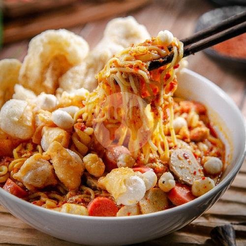 Seblak Goang menu Seblak Pasta Monjali, Blunyah Gede