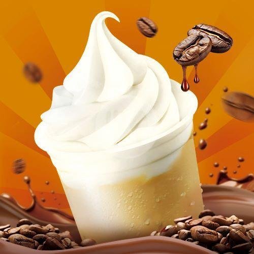 Ice Cream Toffee Hazelnut Latte menu Mixue, Lidah Kulon