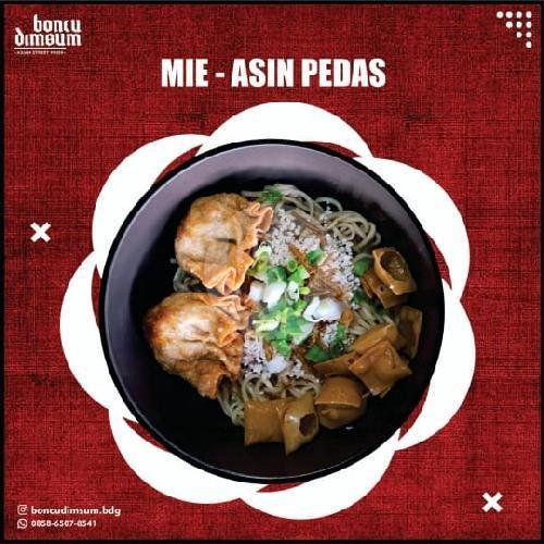 Mie Asin Pedas menu Boncu Dimsum, Riung Bandung