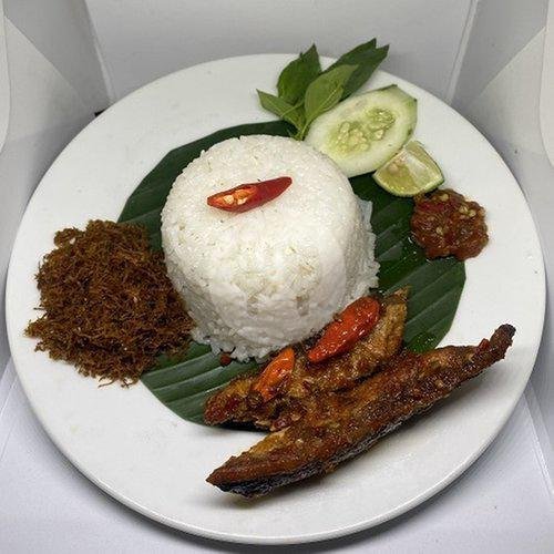 Nasi Ayam Bumbu Bebek menu Bubur Ayam Mama An, Gubeng Kertajaya