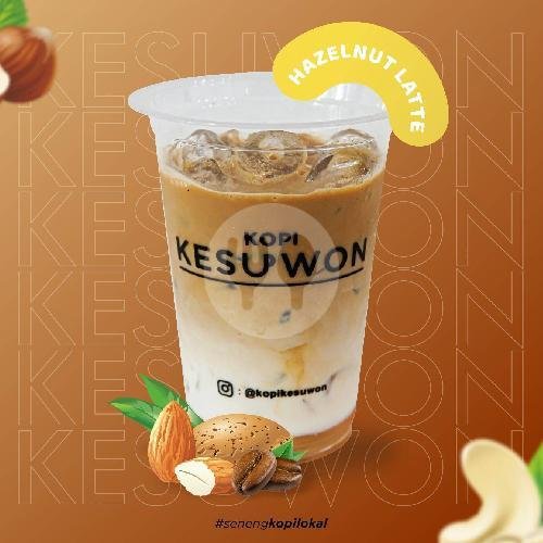 Es Salted Caramel Latte menu Kopi Kesuwon, Jember