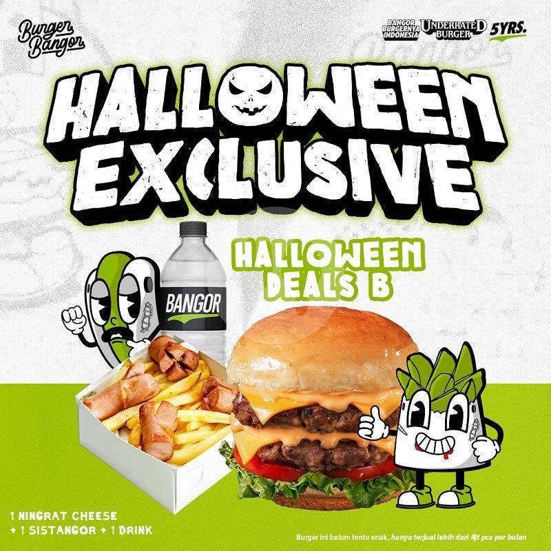 Halloween Deals B menu Burger Bangor Express, Pekalongan