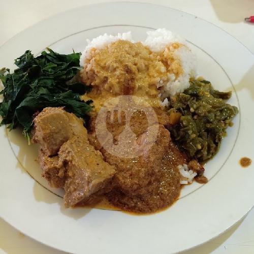 Nasi Rendang menu RM Gadis Minang Masakan Asli Padang, Slawi
