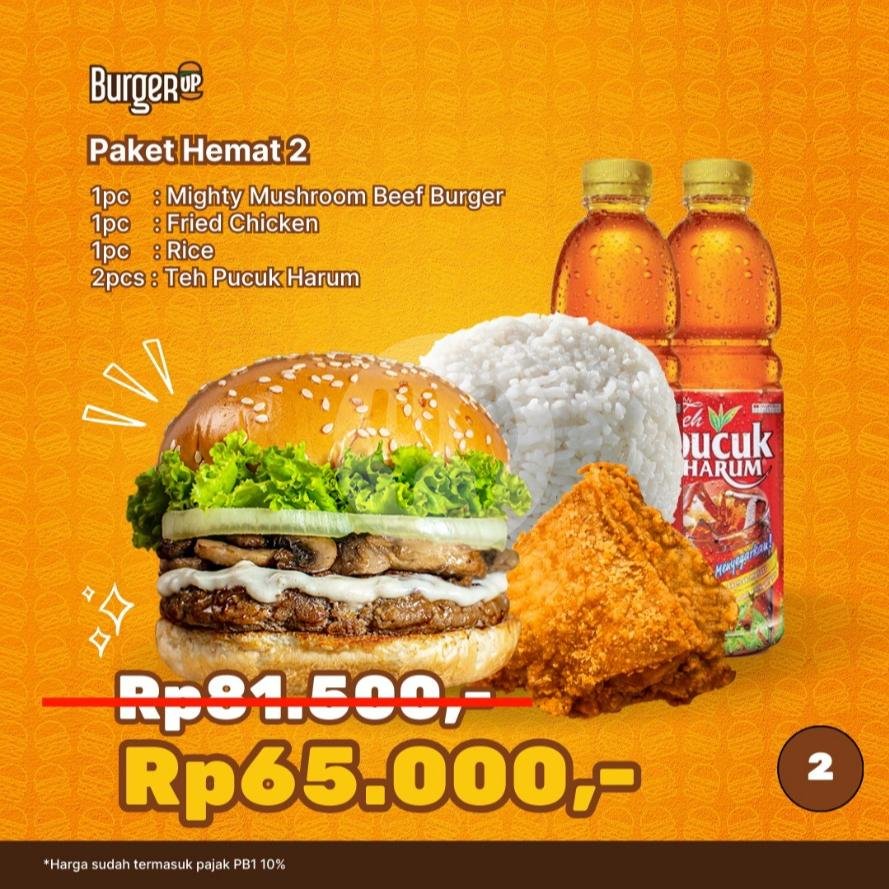 Gemoy 3 menu Burger Up, Dharmahusada