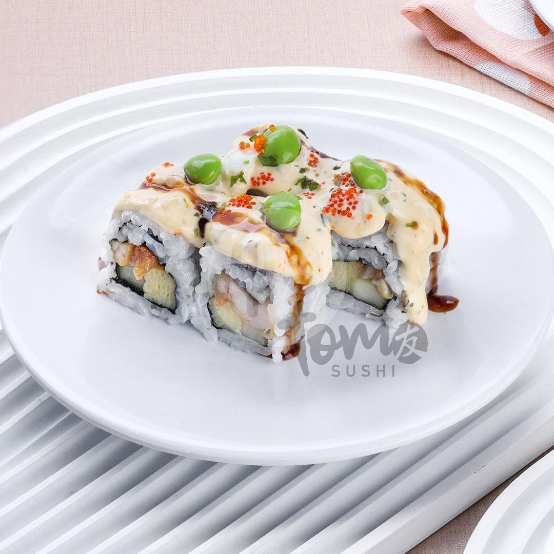 Salmon Bo Sushi menu Tom Sushi, Trans Icon Surabaya