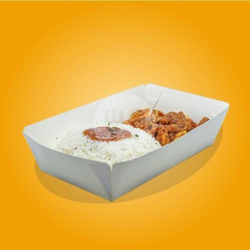 Ayam Fillet Crispy Sambal Bawang + Lemonade menu Warkop Brewok, Madiun