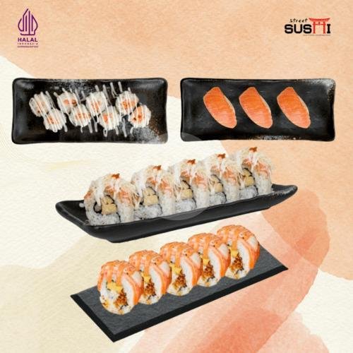 Salmon Fiesta menu Street Sushi, Kalisari