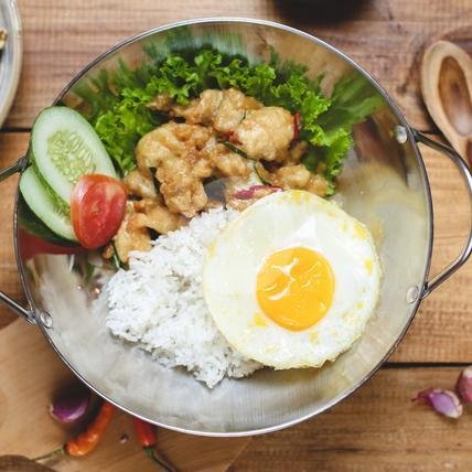 Wagyu Steak menu Grillnesia Paskal, Steak Spaghetti Salted Egg Chicken Ayam Goreng Nasi Goreng