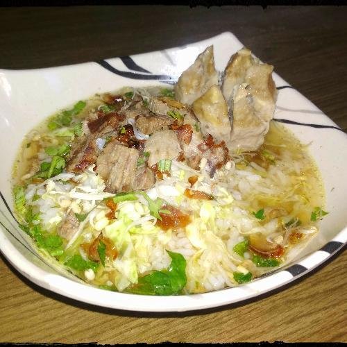 Soto Ayam + Bakso menu Bakso & Mie Ayam Goyang Lidah Gading, Kraton