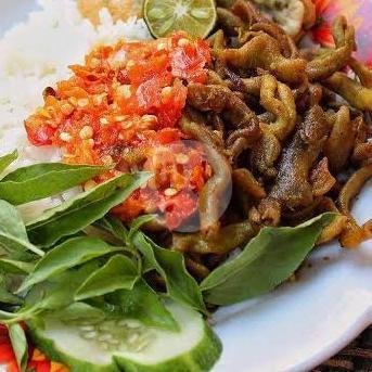 Paket Komplit Geprek menu Nasi Bebek Warung Barokah, Alon-Alon Contong