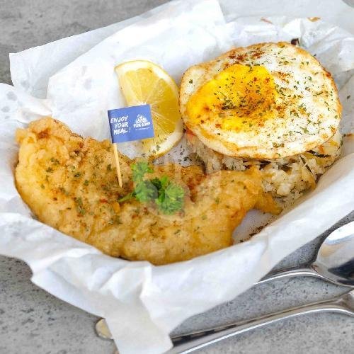 Fish And Aglio Olio (Lrg) menu Fish Lab, Duren Sawit