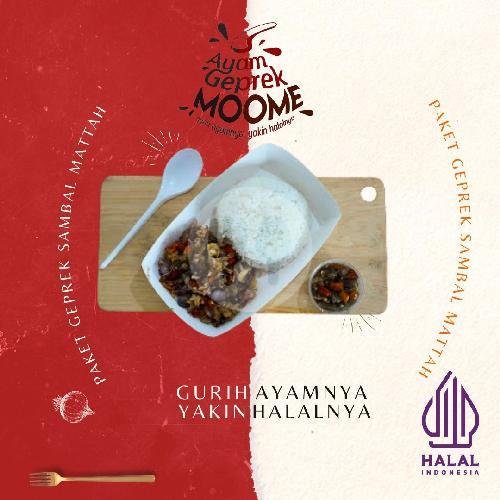 Paket Ayam Saus BBQ menu Ayam Geprek Moome, Wonokromo