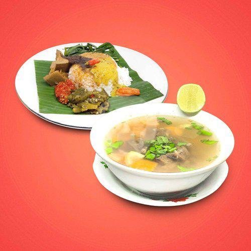 Nasi Dendeng Lambok menu Rumah Makan Padang Piala 1, Kebon Jeruk