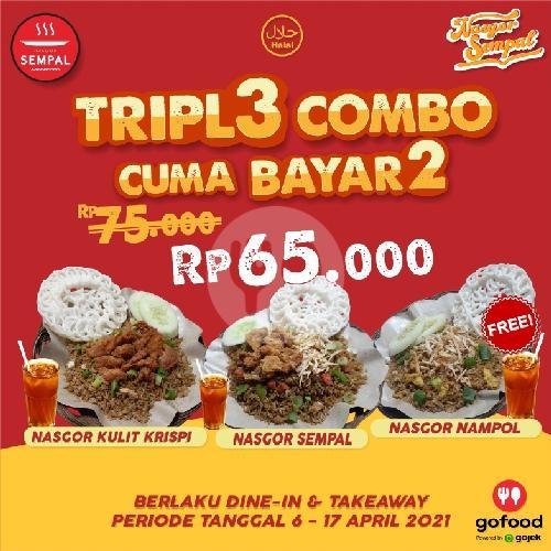 Air Mineral menu Nasgor Sempal, Karang Menjangan