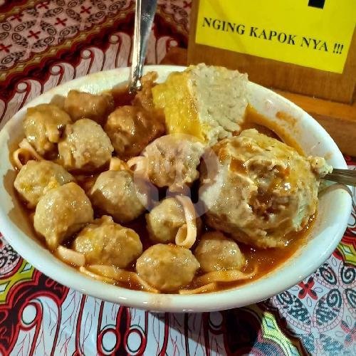 Paket LENGKAP menu Bakso Kerikil Mas Tono, Depan Shelter PKL