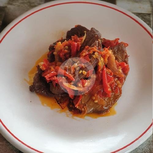 Dendeng Lado Merah menu Ampera Amamy, Nanggalo