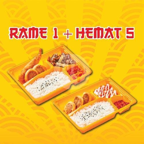 Rame 1 Free Hemat 5 menu IKI Bento, Condet