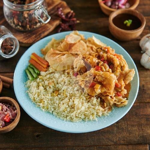 Nasi Bistik Sambal Matah menu Nasi Goreng Bistik Kang Ajie, Sukarjo Wiryopranoto Raya