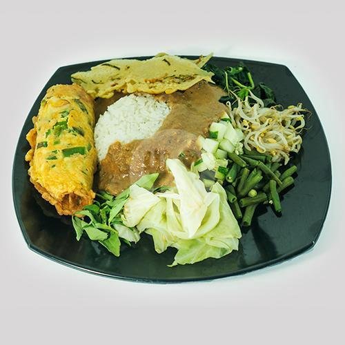Pecel Tahu, Tempe menu Kedai Pecel Pincuk, Sewon