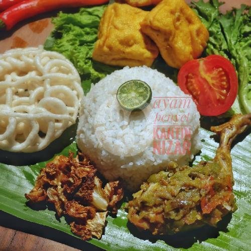 Nasi + Ayam Goreng Paha menu Ayam Penyet Kantin Nizar, Sekepanjang