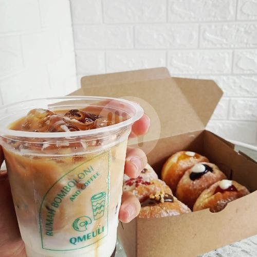 Paket Roti + Kopi menu Qmeuli Donat Bomboloni, Perum Griya Mediteranean