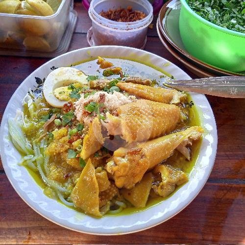 Nasi Soto Ayam Plus Kepala menu Soto Ayam Megilan Cak Erick, Wiyung