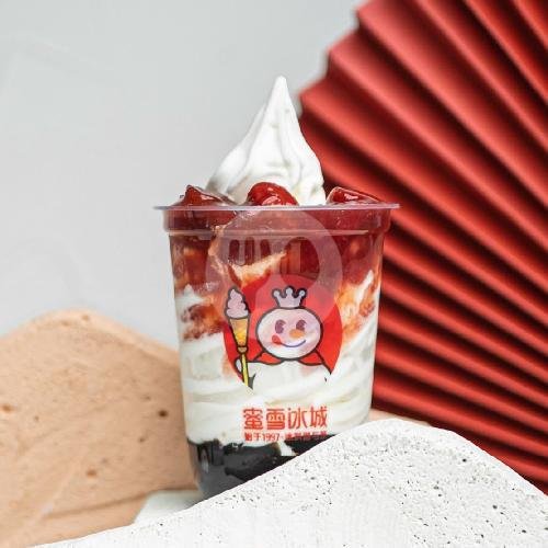 Chocolate Lucky Sundae menu Mixue Karanglo, Tunjungtirto Singosari