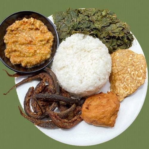 Sego Sambel Belut Goreng menu Sego Semanggi Mbok Rewel, Gandrung