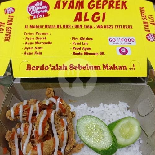 Ayam Geprek Saja menu Ayam Geprek Algi, Maleer Utara