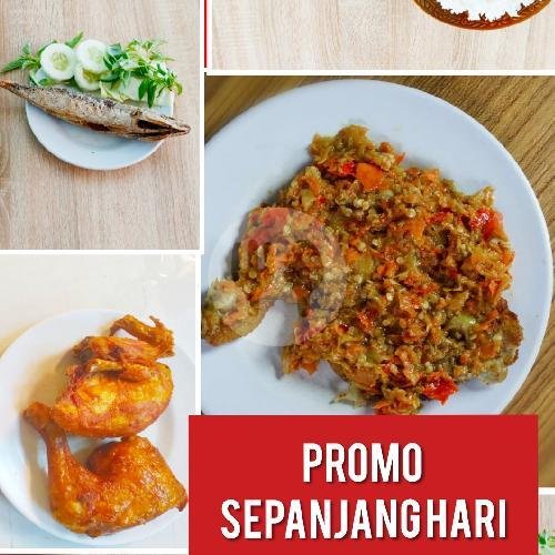 3 NASI AYAM PAHA/DADA 3 TAHU + 3 TEMPE + 3 KERUPUK menu Ayam Goreng Lesehan Pak Din, Depok