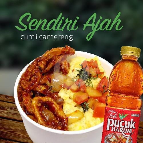 Sendiri Ajah Cumi Bakar Sambal Matah Free Pucuk Harum menu Ikan Pesmol Cianjur