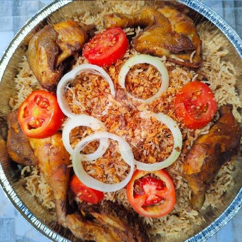 Nasi Kebuli Ayam (porsi Ber 5) menu Kebuli Arrafi, Kaliurang