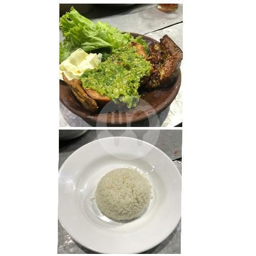 Nasi Ayam penyet terong sambel ijo Dada menu Seafood Pak Muryadi, Tebet Utara 1