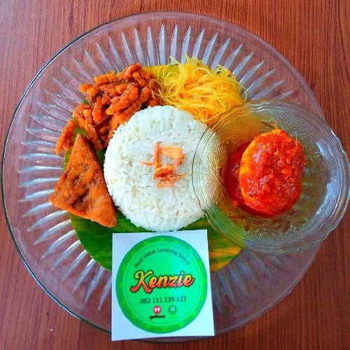 Nasi Gudeg Telor menu Nasi Uduk Lontong Sayur Kenzie, Pondok Bambu
