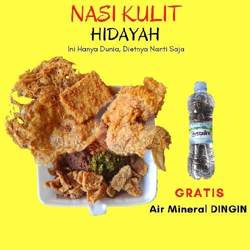 Nasi Kulit Crispy (Tanpa Air Mineral) menu Nasi Kulit Hidayah Seturan