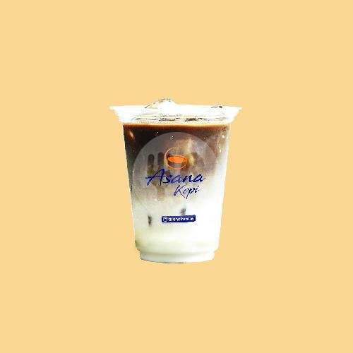 Es Grass Jelly Milk Tea menu Asana Kopi, Nginden